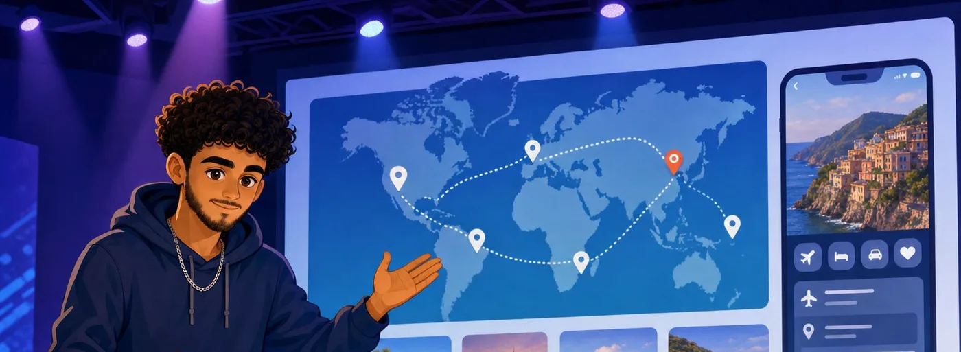 AI Travel Planner app interface